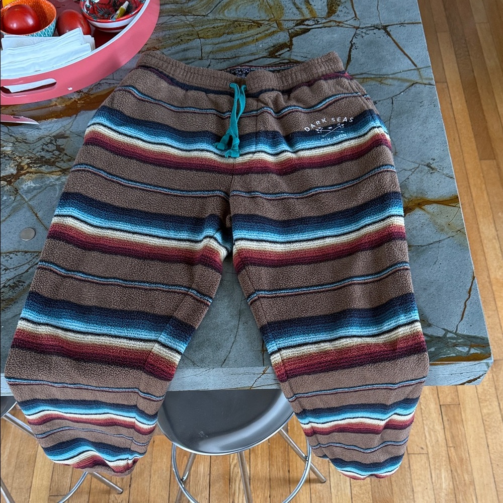 Brown Striped Mens Bottoms